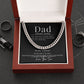 To Dad - From Son - You're My Superhero - Cuban Link Chain