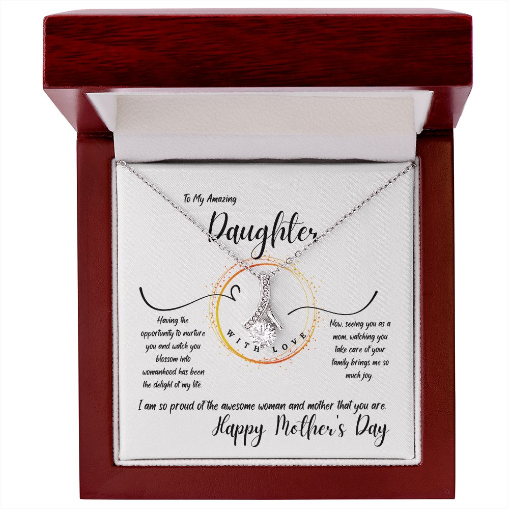 To My Amazing Daughter - You Are the Delight of My Life - Happy Mother's Day - Alluring Beauty Necklace