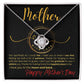 To My Mother - Love You to the Moon - Love Knot Necklace