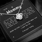 Mommy to Be - Thank You for Growing Me - From Your Tummy - Love Knot Necklace