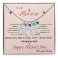 To My Mommy - Thank You for Growing Me - Happy Mother's Day - Baby Feet Necklace
