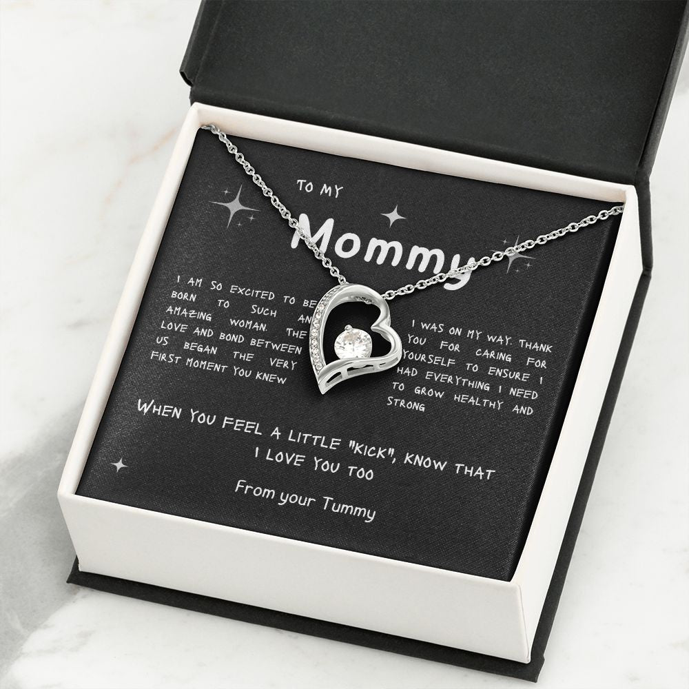 To My Mommy - Thank You for Growing Me - Forever Love Necklace