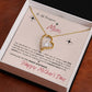 To My Courageous Mom - Love You to the Moon - Forever Love Necklace